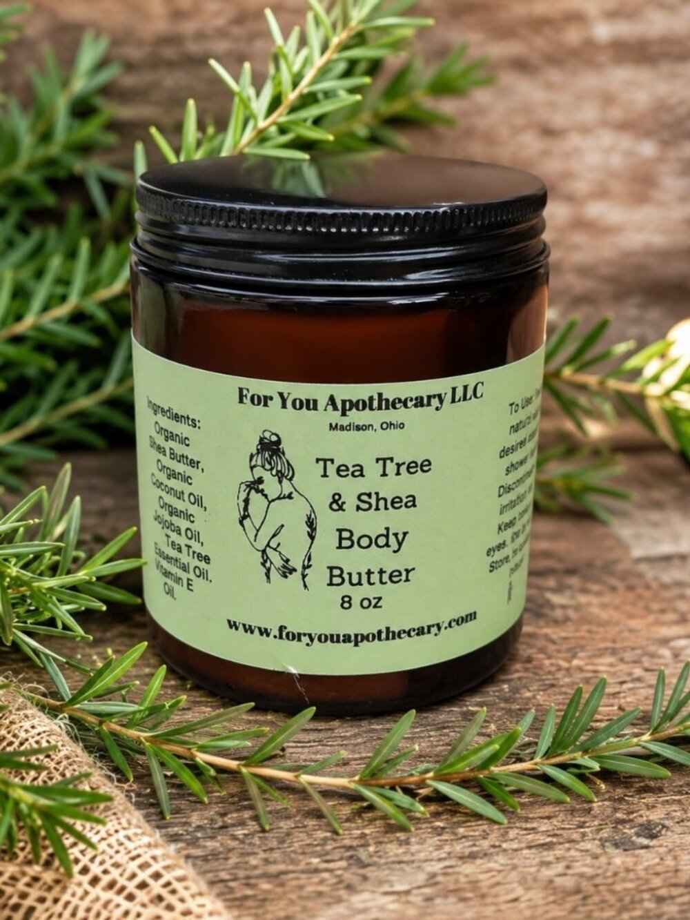 NWT Tea Tree & Shea Body Butter Moisturizing Cream